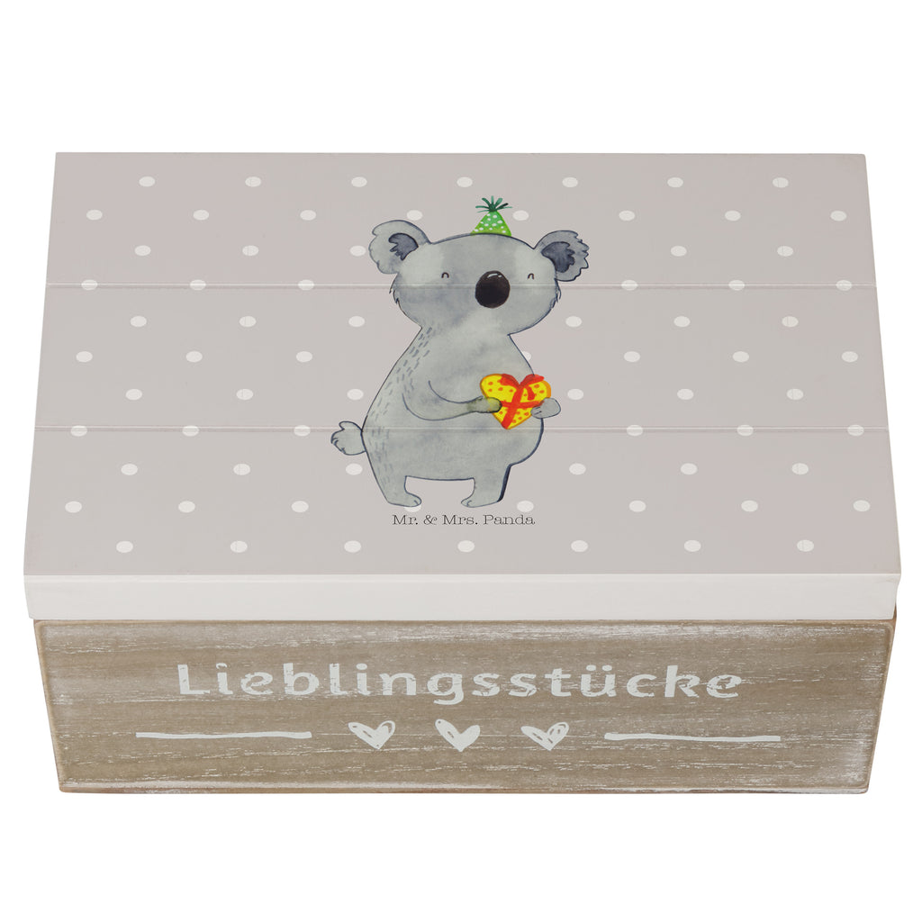 Holzkiste Koala Geschenk Holzkiste, Kiste, Schatzkiste, Truhe, Schatulle, XXL, Erinnerungsbox, Erinnerungskiste, Dekokiste, Aufbewahrungsbox, Geschenkbox, Geschenkdose, Koala, Koalabär, Geschenk, Geburtstag, Party