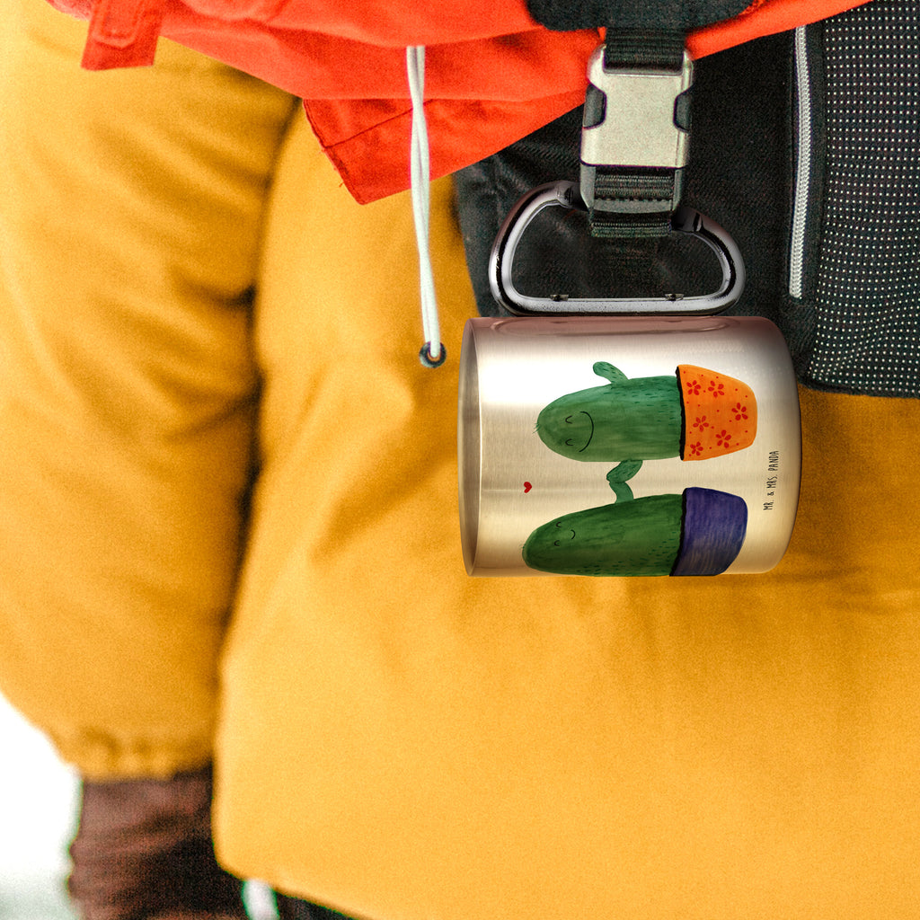 Edelstahlbecher Kaktus Liebe Edelstahltasse, Karabiner, Edelstahlbecher, Outdoor, Camping, Tasse, Becher, Kaktus, Kakteen, Liebe, Liebesbeweis, Liebesbotschaft, Liebesnachricht, Love, Kaktusliebe, Paar, Pärchen, Trennung, Streit, Versöhnung, Freundschaft, Verlobung, Hochzeit