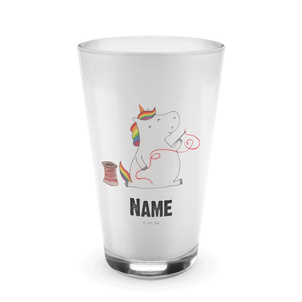 Personalisiertes Glas Einhorn Näherin Bedrucktes Glas, Glas mit Namen, Namensglas, Glas personalisiert, Name, Bedrucken, Einhorn, Einhörner, Einhorn Deko, Pegasus, Unicorn, Näherin, nähen, Mädchen, Freundin, Häkeln, Stricken, basteln, Nähzimmer