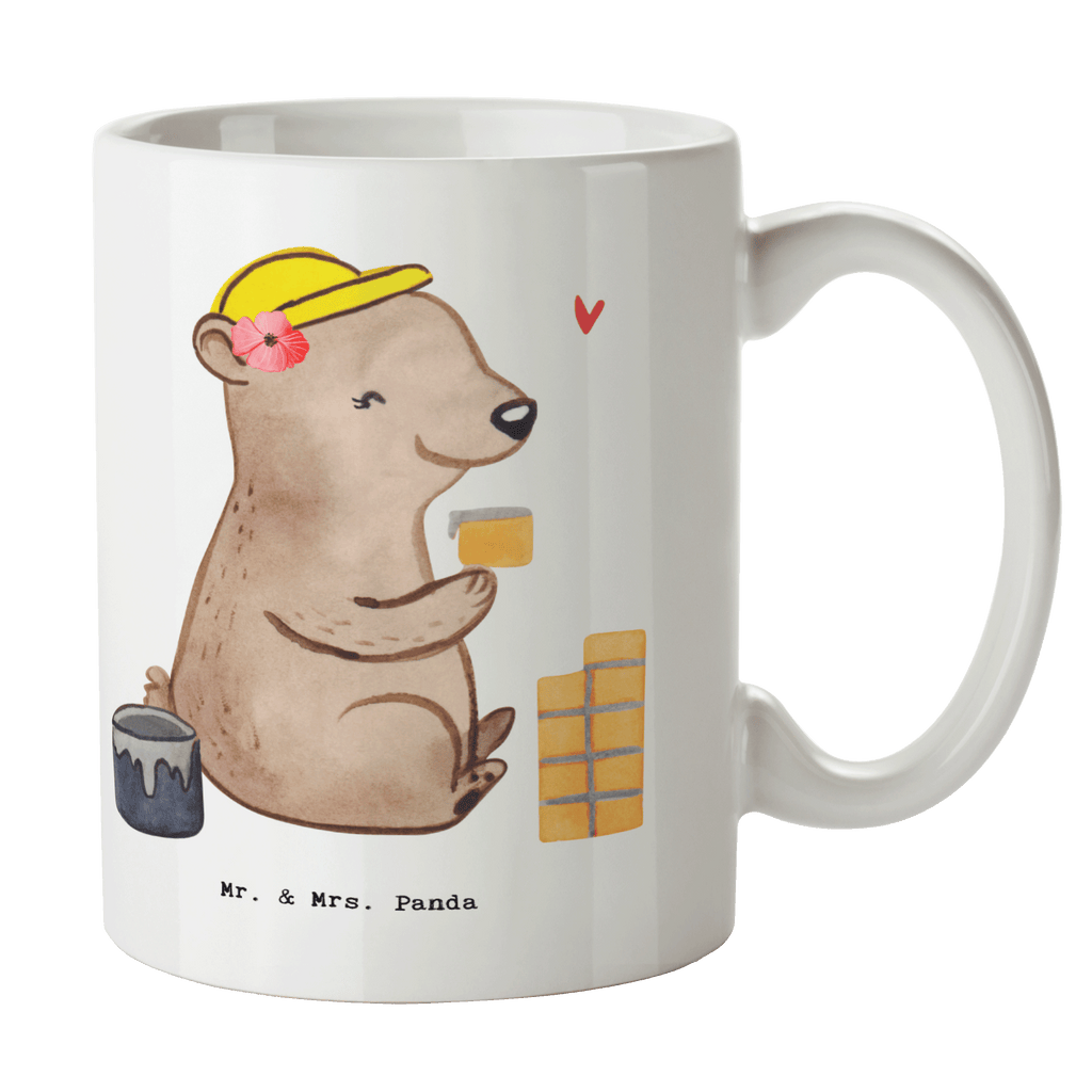 Tasse Maurerin mit Herz Tasse, Kaffeetasse, Teetasse, Becher, Kaffeebecher, Teebecher, Keramiktasse, Porzellantasse, Büro Tasse, Geschenk Tasse, Tasse Sprüche, Tasse Motive, Kaffeetassen, Tasse bedrucken, Designer Tasse, Cappuccino Tassen, Schöne Teetassen, Beruf, Ausbildung, Jubiläum, Abschied, Rente, Kollege, Kollegin, Geschenk, Schenken, Arbeitskollege, Mitarbeiter, Firma, Danke, Dankeschön, Maurerin, Maurermeisterin, Gesellenprüfung, Handwerkerin, Maurerbetrieb