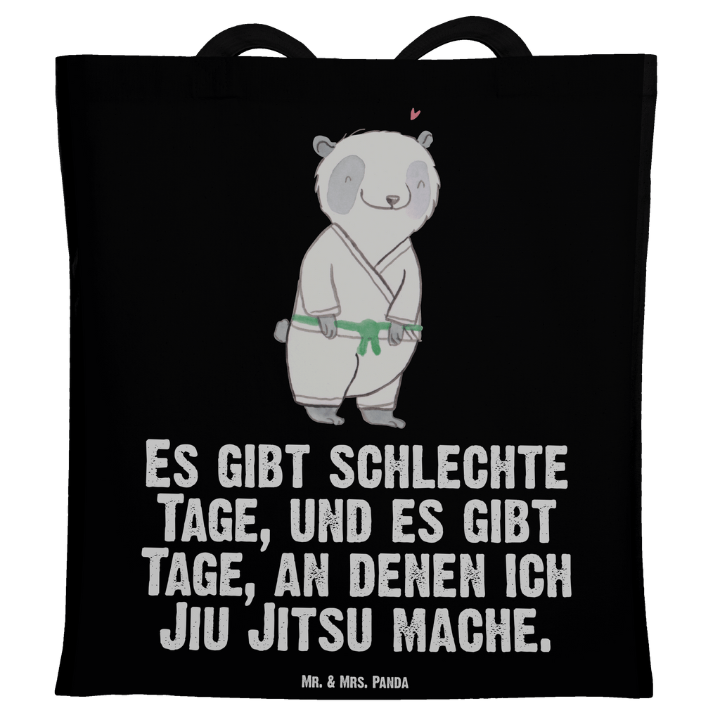 Tragetasche Panda Jiu Jitsu Tage Beuteltasche, Beutel, Einkaufstasche, Jutebeutel, Stoffbeutel, Tasche, Shopper, Umhängetasche, Strandtasche, Schultertasche, Stofftasche, Tragetasche, Badetasche, Jutetasche, Einkaufstüte, Laptoptasche, Geschenk, Sport, Sportart, Hobby, Schenken, Danke, Dankeschön, Auszeichnung, Gewinn, Sportler, Jiu Jitsu, japanische Kampfkunst, Selbstverteidigung