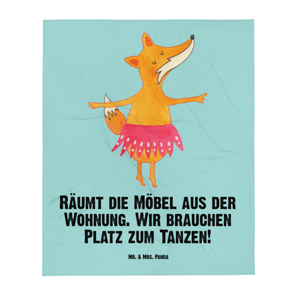 Kuscheldecke Fuchs Ballerina Decke, Wohndecke, Tagesdecke, Wolldecke, Sofadecke, Fuchs, Fuchs Spruch, Füchse, Füchsin, Ballerina, Ballett, Tänzerin, Tanzen, Party, Einladung, Geburtstag