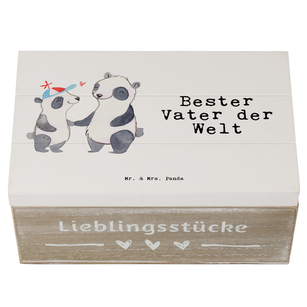 Holzkiste Panda Bester Vater der Welt Holzkiste, Kiste, Schatzkiste, Truhe, Schatulle, XXL, Erinnerungsbox, Erinnerungskiste, Dekokiste, Aufbewahrungsbox, Geschenkbox, Geschenkdose, für, Dankeschön, Geschenk, Schenken, Geburtstag, Geburtstagsgeschenk, Geschenkidee, Danke, Bedanken, Mitbringsel, Freude machen, Geschenktipp, Vater, Papa, Dad, Daddy, Paps, Papi, Vati, Eltern, Geschenk Vater, Mann, Familie, Bester, Kleinigkeit