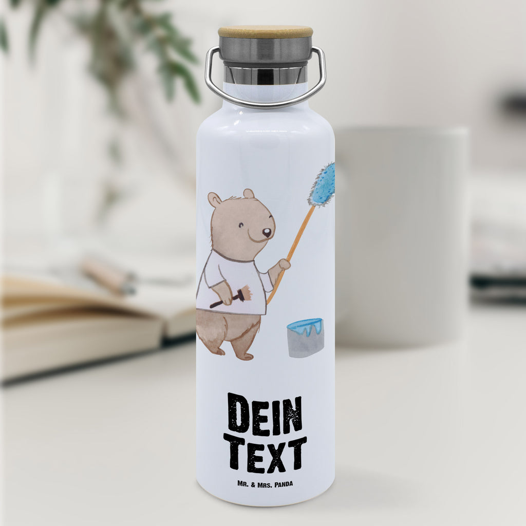 Personalisierte Trinkflasche Maler mit Herz Personalisierte Trinkflasche, Trinkflasche mit Namen, Trinkflasche bedrucken, Flasche personalisiert, Trinkflasch mit Aufdruck, Trinkflasche Werbegeschenk, Namensaufdruck Trinkflasche, Sportflasche personalisiert, Trinkflasche Sport, Beruf, Ausbildung, Jubiläum, Abschied, Rente, Kollege, Kollegin, Geschenk, Schenken, Arbeitskollege, Mitarbeiter, Firma, Danke, Dankeschön, Maler, Malermeister, Gesellenprüfung, Meisterprüfung, Malerbetrieb