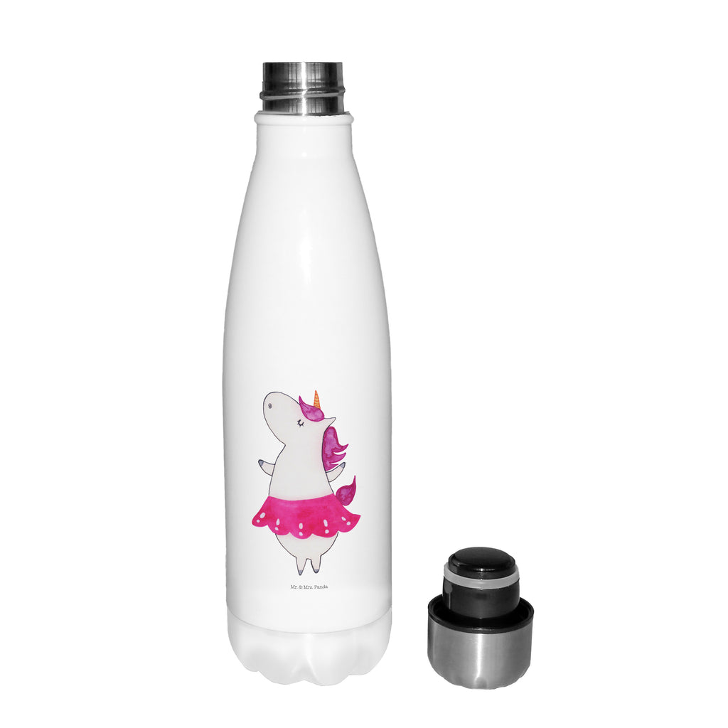 Thermosflasche Einhorn Ballerina Isolierflasche, Thermoflasche, Trinkflasche, Thermos, Edelstahl, Einhorn, Einhörner, Einhorn Deko, Pegasus, Unicorn, Tanzen, Ballerina, Party, Wohnung, Spaß, Feiern, Geburtstag, Tänzerin, Lebenslust, Lebensfreude