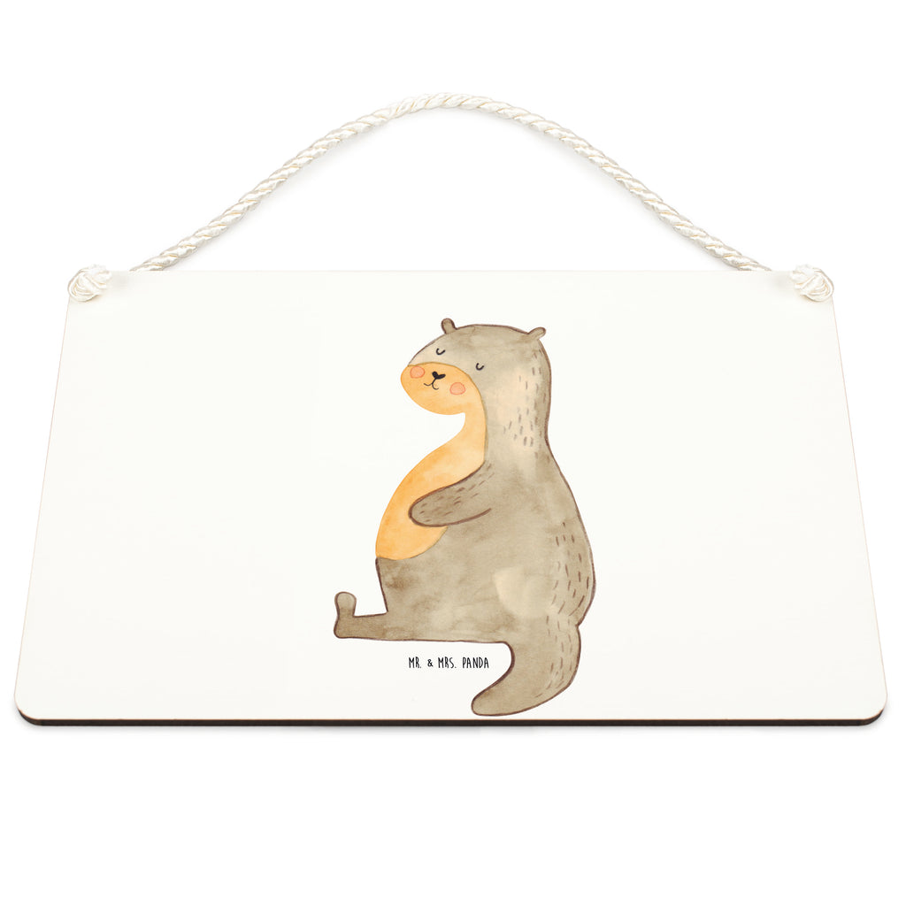 Deko Schild Otter Bauch Dekoschild, Deko Schild, Schild, Tür Schild, Türschild, Holzschild, Wandschild, Wanddeko, Otter, Fischotter, Seeotter, Otter Seeotter See Otter