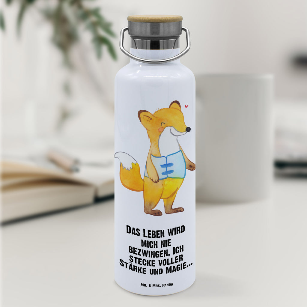 Trinkflasche Fuchs Orthopädisches Korsett Thermosflasche, Isolierflasche, Edelstahl, Trinkflasche, isoliert, Wamrhaltefunktion, Sportflasche, Flasche zum Sport, Sportlerflasche