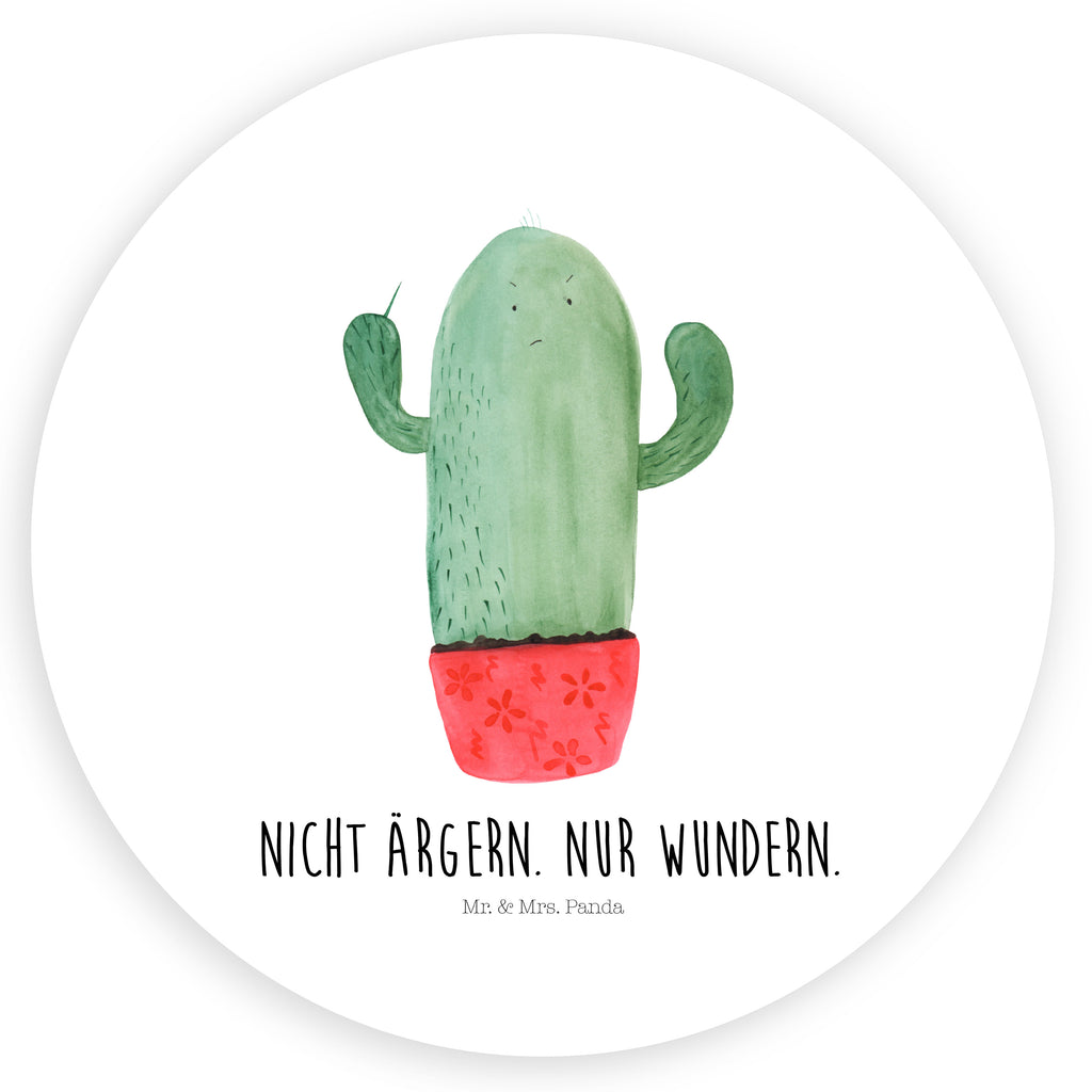 Rund Aufkleber Kaktus wütend Sticker, Aufkleber, Etikett, Kaktus, Kakteen, ärgern, Büro, Schule, Büroalltag, Chefin, Kollege, Kollegin, wütend