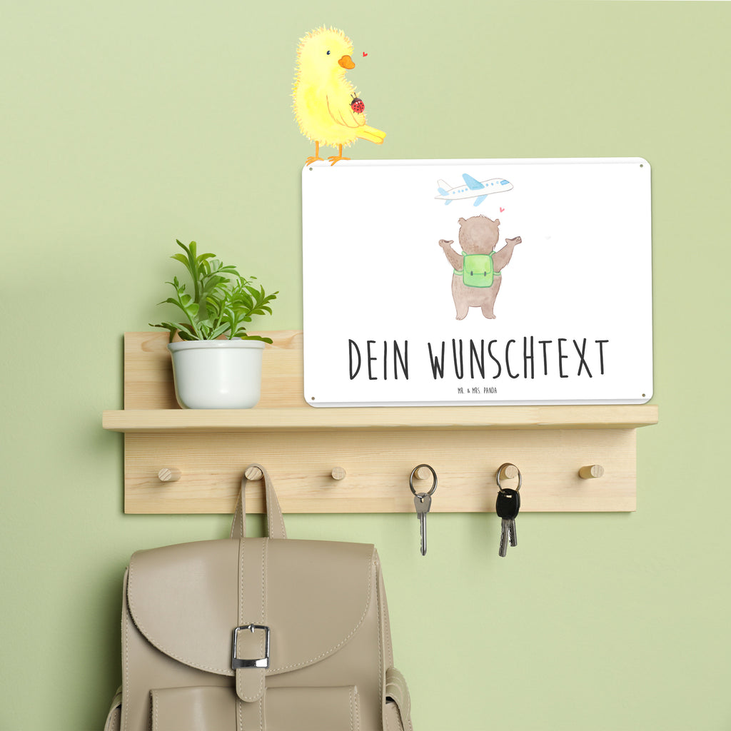 Personalisiertes Blechschild Bär Flugzeug Blechschild, Metallschild, Geschenk Schild, Schild, Magnet-Metall-Schild, Deko Schild, Wandschild, Wand-Dekoration, Türschild, Liebe, Partner, Freund, Freundin, Ehemann, Ehefrau, Heiraten, Verlobung, Heiratsantrag, Liebesgeschenk, Jahrestag, Hocheitstag, Valentinstag, Geschenk für Frauen, Hochzeitstag, Mitbringsel, Geschenk für Freundin, Geschenk für Partner, Liebesbeweis, für Männer, für Ehemann