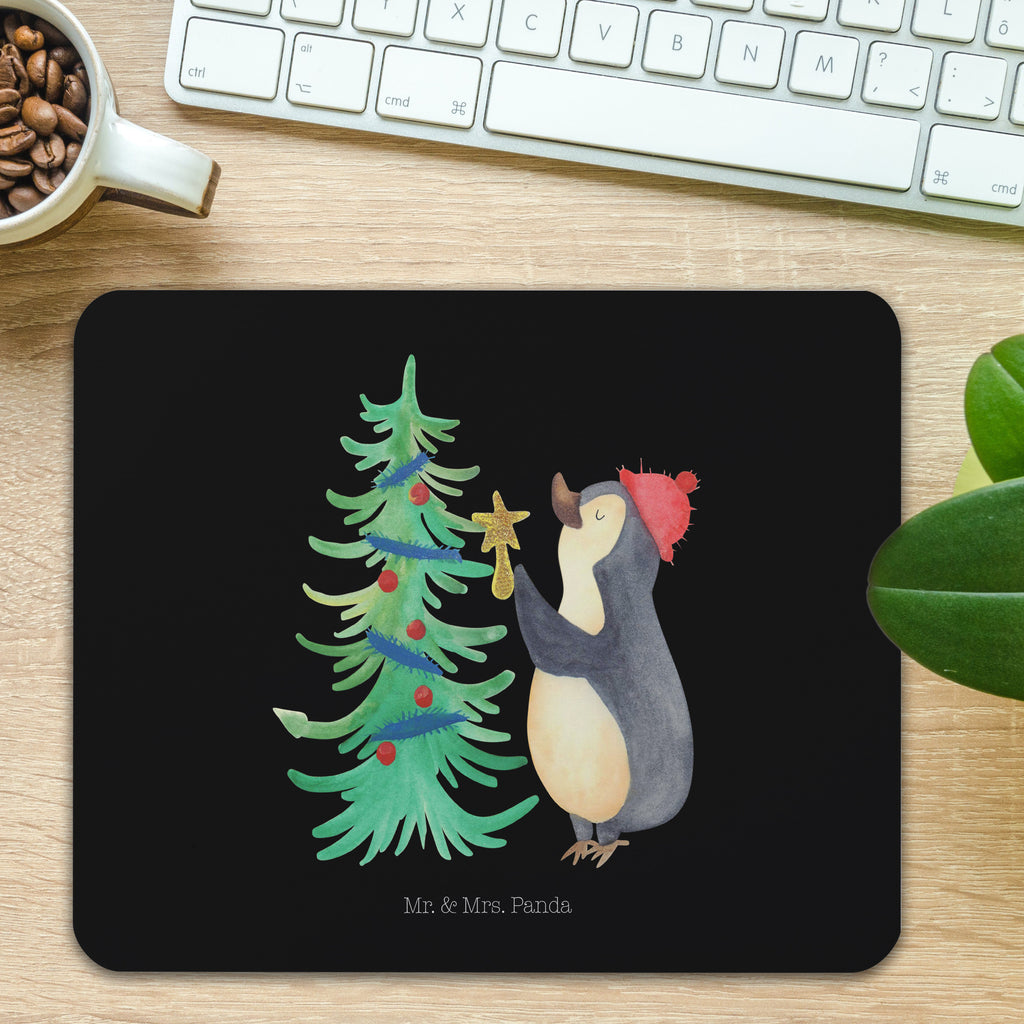 Mauspad Pinguin Weihnachtsbaum Mousepad, Computer zubehör, Büroausstattung, PC Zubehör, Arbeitszimmer, Mauspad, Einzigartiges Mauspad, Designer Mauspad, Mausunterlage, Mauspad Büro, Winter, Weihnachten, Weihnachtsdeko, Nikolaus, Advent, Heiligabend, Wintermotiv, Pinguin