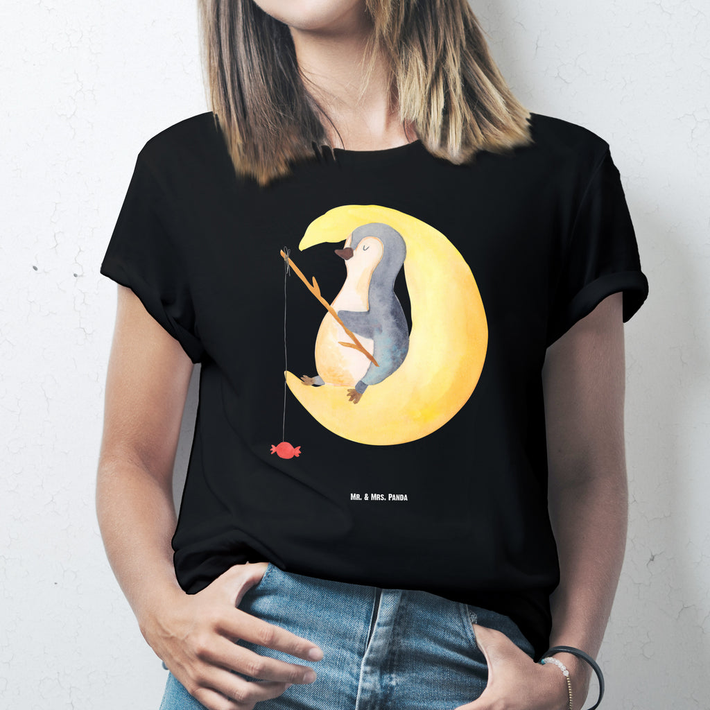 T-Shirt Standard Pinguin Mond T-Shirt, Shirt, Tshirt, Lustiges T-Shirt, T-Shirt mit Spruch, Party, Junggesellenabschied, Jubiläum, Geburstag, Herrn, Damen, Männer, Frauen, Schlafshirt, Nachthemd, Sprüche, Pinguin, Pinguine, Spruch, schlafen, Nachtruhe, Einschlafen, Schlafzimmer, Schlafstörungen, Gästezimmer