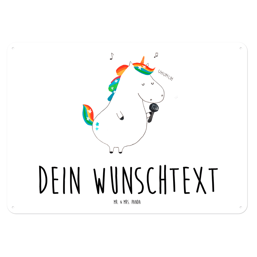 Personalisiertes Blechschild Einhorn Sänger Blechschild, Metallschild, Geschenk Schild, Schild, Magnet-Metall-Schild, Deko Schild, Wandschild, Wand-Dekoration, Türschild, Einhorn, Einhörner, Einhorn Deko, Pegasus, Unicorn, Glitzer, Konfetti, Party, Geburtstag, Feier, Fest, Disco, Sängerin, Sänger, Freundin