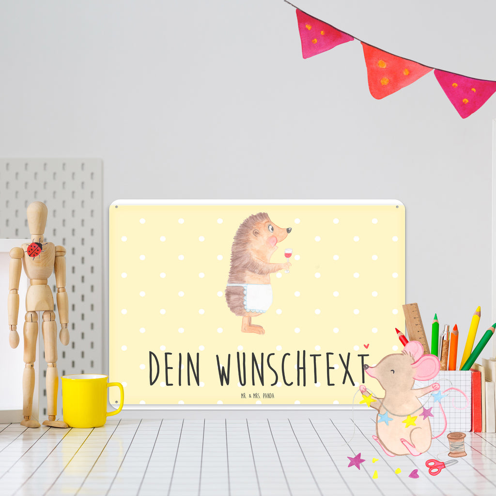 Personalisiertes Blechschild Igel Wein Blechschild, Metallschild, Geschenk Schild, Schild, Magnet-Metall-Schild, Deko Schild, Wandschild, Wand-Dekoration, Türschild, Tiermotive, Gute Laune, lustige Sprüche, Tiere, Wein Spruch, Igel, Geschenk Weintrinker, Geschenk Weinliebhaber, Wein Deko, Weinglas, Rotwein, Weißwein, Wein trinken