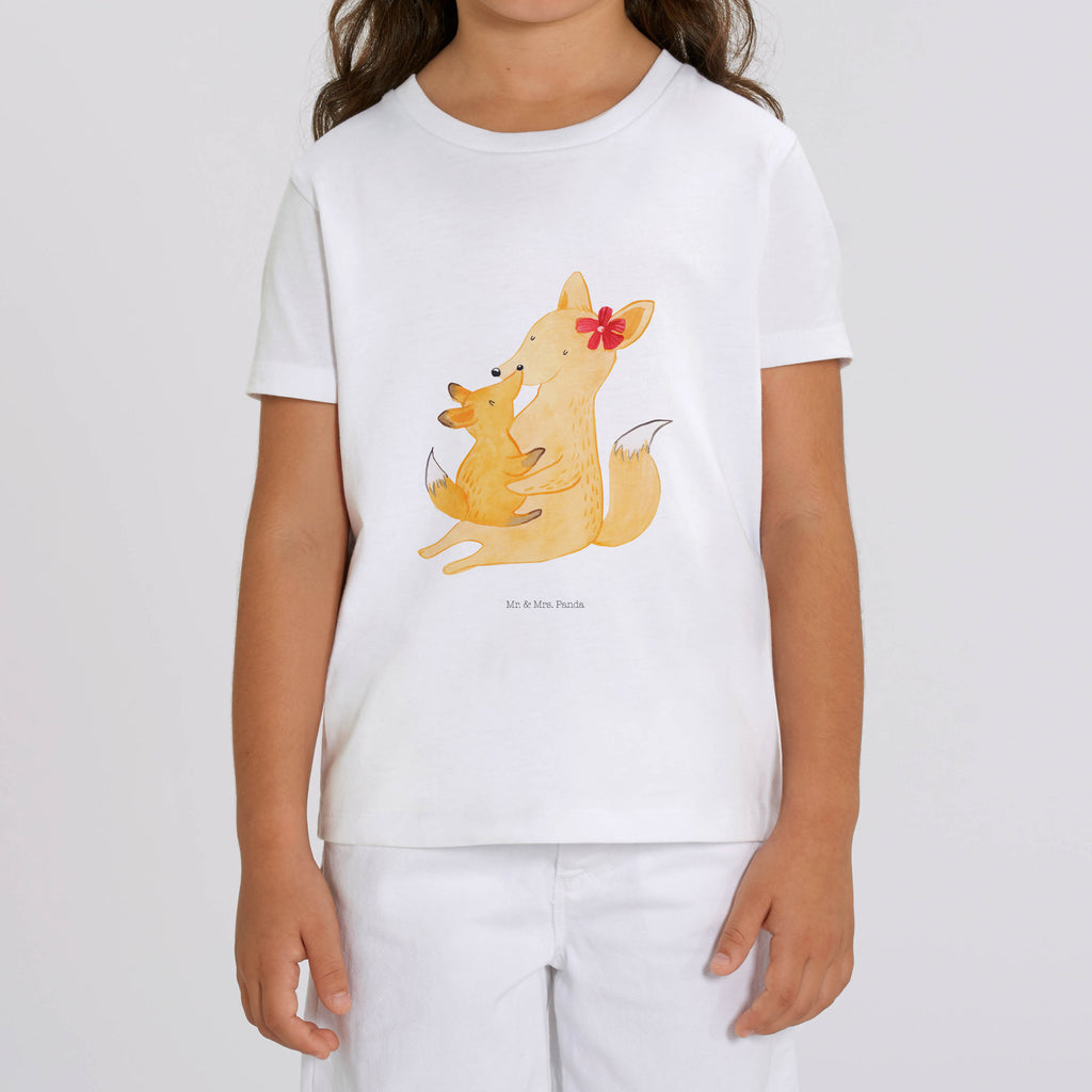 Organic Kinder T-Shirt Fuchs Mama Kinder T-Shirt, Kinder T-Shirt Mädchen, Kinder T-Shirt Jungen, Familie, Vatertag, Muttertag, Bruder, Schwester, Mama, Papa, Oma, Opa, Mutter, Tochter, Lieblingstochter, Beste Tochter, Geschenk