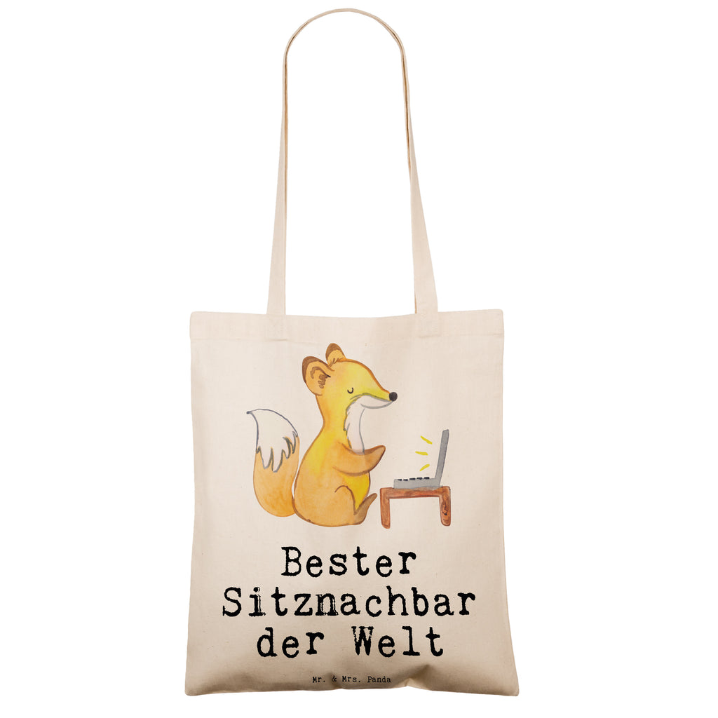 Tragetasche Fuchs Bester Sitznachbar der Welt Beuteltasche, Beutel, Einkaufstasche, Jutebeutel, Stoffbeutel, Tasche, Shopper, Umhängetasche, Strandtasche, Schultertasche, Stofftasche, Tragetasche, Badetasche, Jutetasche, Einkaufstüte, Laptoptasche, für, Dankeschön, Geschenk, Schenken, Geburtstag, Geburtstagsgeschenk, Geschenkidee, Danke, Bedanken, Mitbringsel, Freude machen, Geschenktipp, Sitznachbar, Stuhlnachbar, Nachbar, Uni, Universität, Seminar, Kommilitone, Tischnachbar, Schule, Mitschüler, Mitstudent, Hochschule