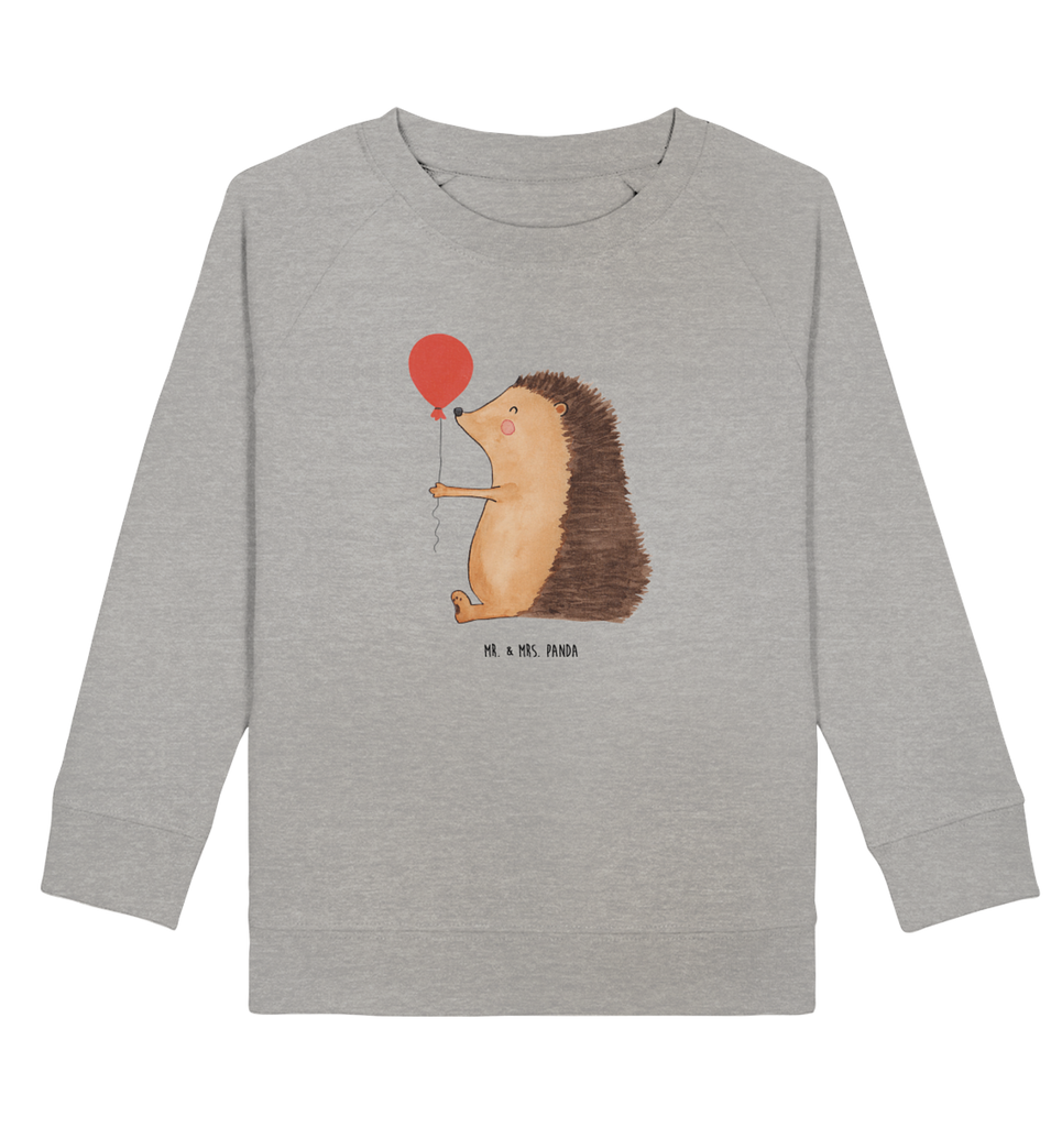 Organic Kinder Pullover Igel mit Luftballon Kinder Pullover, Kinder Sweatshirt, Jungen, Mädchen, Tiermotive, Gute Laune, lustige Sprüche, Tiere, Igel, Geburtstag, Herzlichen Glückwunsch, Glückwunsch, Geburtstagskind, Ballon, Happy Birthday