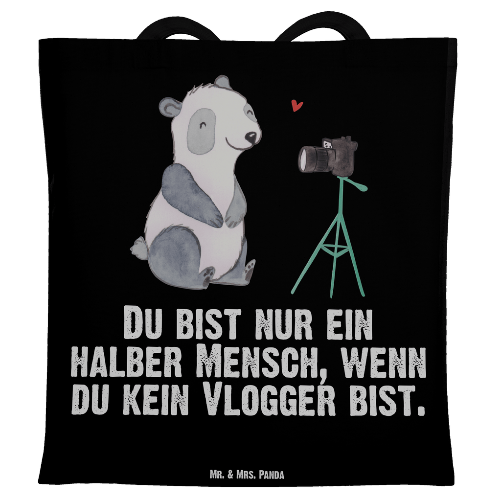 Tragetasche Vlogger mit Herz Beuteltasche, Beutel, Einkaufstasche, Jutebeutel, Stoffbeutel, Tasche, Shopper, Umhängetasche, Strandtasche, Schultertasche, Stofftasche, Tragetasche, Badetasche, Jutetasche, Einkaufstüte, Laptoptasche, Beruf, Ausbildung, Jubiläum, Abschied, Rente, Kollege, Kollegin, Geschenk, Schenken, Arbeitskollege, Mitarbeiter, Firma, Danke, Dankeschön