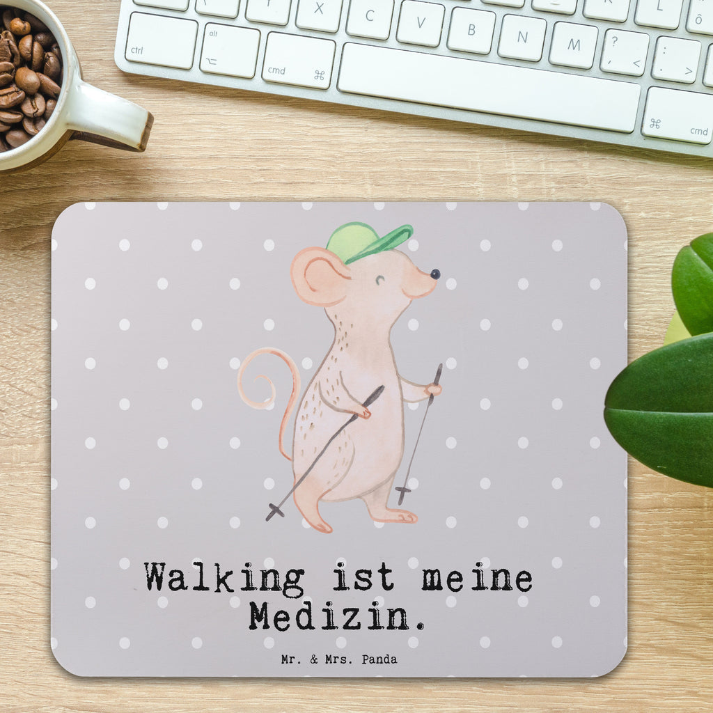 Mauspad Maus Walking Medizin Mousepad, Computer zubehör, Büroausstattung, PC Zubehör, Arbeitszimmer, Mauspad, Einzigartiges Mauspad, Designer Mauspad, Mausunterlage, Mauspad Büro, Geschenk, Sport, Sportart, Hobby, Schenken, Danke, Dankeschön, Auszeichnung, Gewinn, Sportler, Walking, Walken, schnelles Gehen, Spazieren gehen