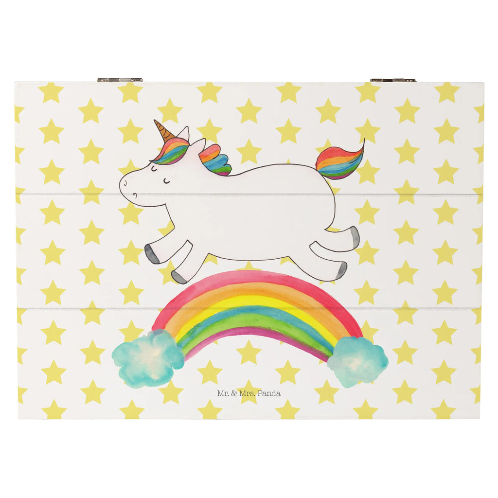 Holzkiste Einhorn Regenbogen Holzkiste, Kiste, Schatzkiste, Truhe, Schatulle, XXL, Erinnerungsbox, Erinnerungskiste, Dekokiste, Aufbewahrungsbox, Geschenkbox, Geschenkdose, Einhorn, Einhörner, Einhorn Deko, Pegasus, Unicorn, Regenbogen, Glitzer, Einhornpower, Erwachsenwerden, Einhornautobahn