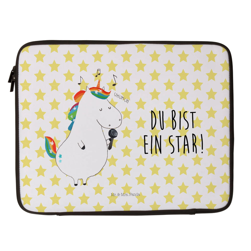 Notebook Tasche Einhorn Sänger Notebook Tasche, Laptop, Computertasche, Tasche, Notebook-Tasche, Notebook-Reisehülle, Notebook Schutz, Einhorn, Einhörner, Einhorn Deko, Pegasus, Unicorn, Glitzer, Konfetti, Party, Geburtstag, Feier, Fest, Disco, Sängerin, Sänger, Freundin