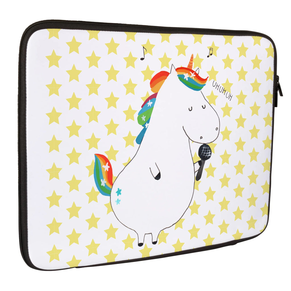 Notebook Tasche Einhorn Sänger Notebook Tasche, Laptop, Computertasche, Tasche, Notebook-Tasche, Notebook-Reisehülle, Notebook Schutz, Einhorn, Einhörner, Einhorn Deko, Pegasus, Unicorn, Glitzer, Konfetti, Party, Geburtstag, Feier, Fest, Disco, Sängerin, Sänger, Freundin