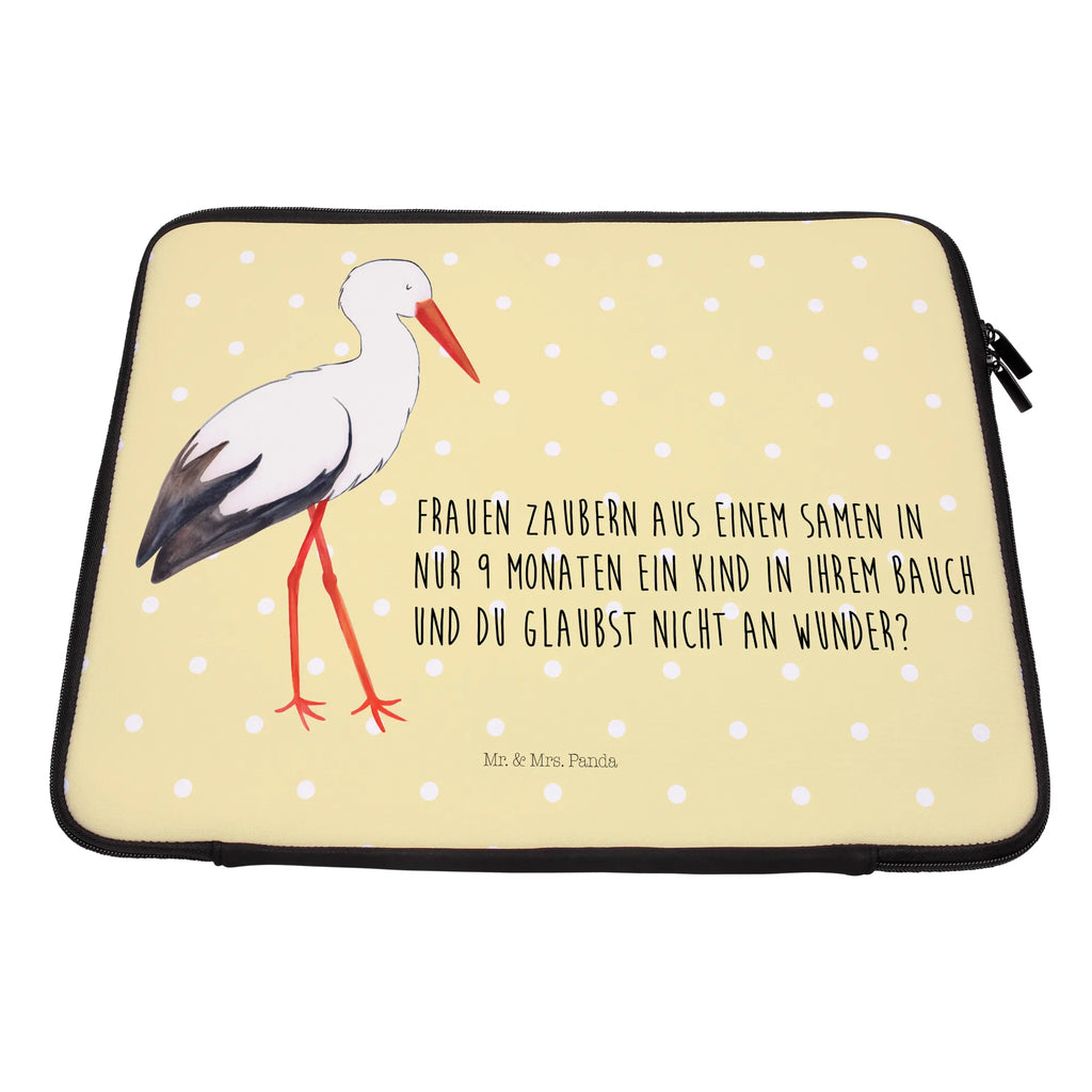 Notebook Tasche Storch Notebook Tasche, Laptop, Computertasche, Tasche, Notebook-Tasche, Notebook-Reisehülle, Notebook Schutz, Tiermotive, Gute Laune, lustige Sprüche, Tiere, Storch, Störche, Schwangerschaft, Geburt, Mutter, Mütter, Mutter werden, Schwanger, Babybauch, Baby