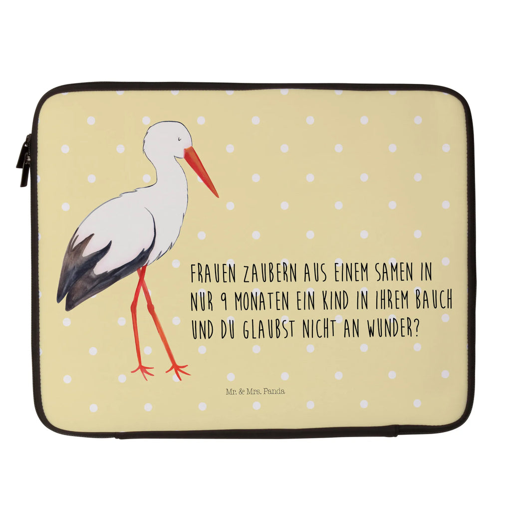 Notebook Tasche Storch Notebook Tasche, Laptop, Computertasche, Tasche, Notebook-Tasche, Notebook-Reisehülle, Notebook Schutz, Tiermotive, Gute Laune, lustige Sprüche, Tiere, Storch, Störche, Schwangerschaft, Geburt, Mutter, Mütter, Mutter werden, Schwanger, Babybauch, Baby