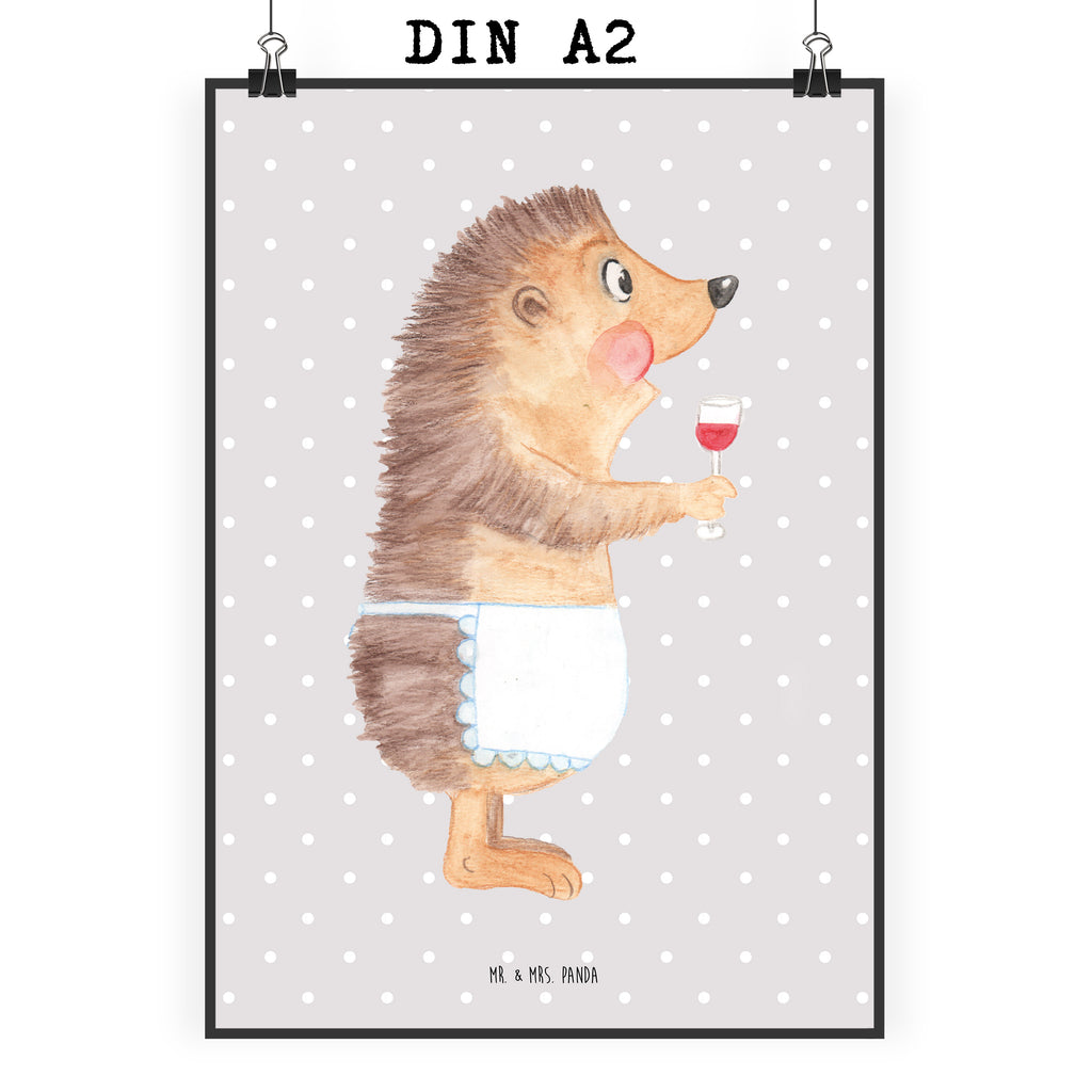 Poster Igel mit Wein Poster, Wandposter, Bild, Wanddeko, Küchenposter, Kinderposter, Wanddeko Bild, Raumdekoration, Wanddekoration, Handgemaltes Poster, Mr. & Mrs. Panda Poster, Designposter, Kunstdruck, Posterdruck, Tiermotive, Gute Laune, lustige Sprüche, Tiere, Wein Spruch, Igel, Geschenk Weintrinker, Geschenk Weinliebhaber, Wein Deko, Weinglas, Rotwein, Weißwein, Wein trinken