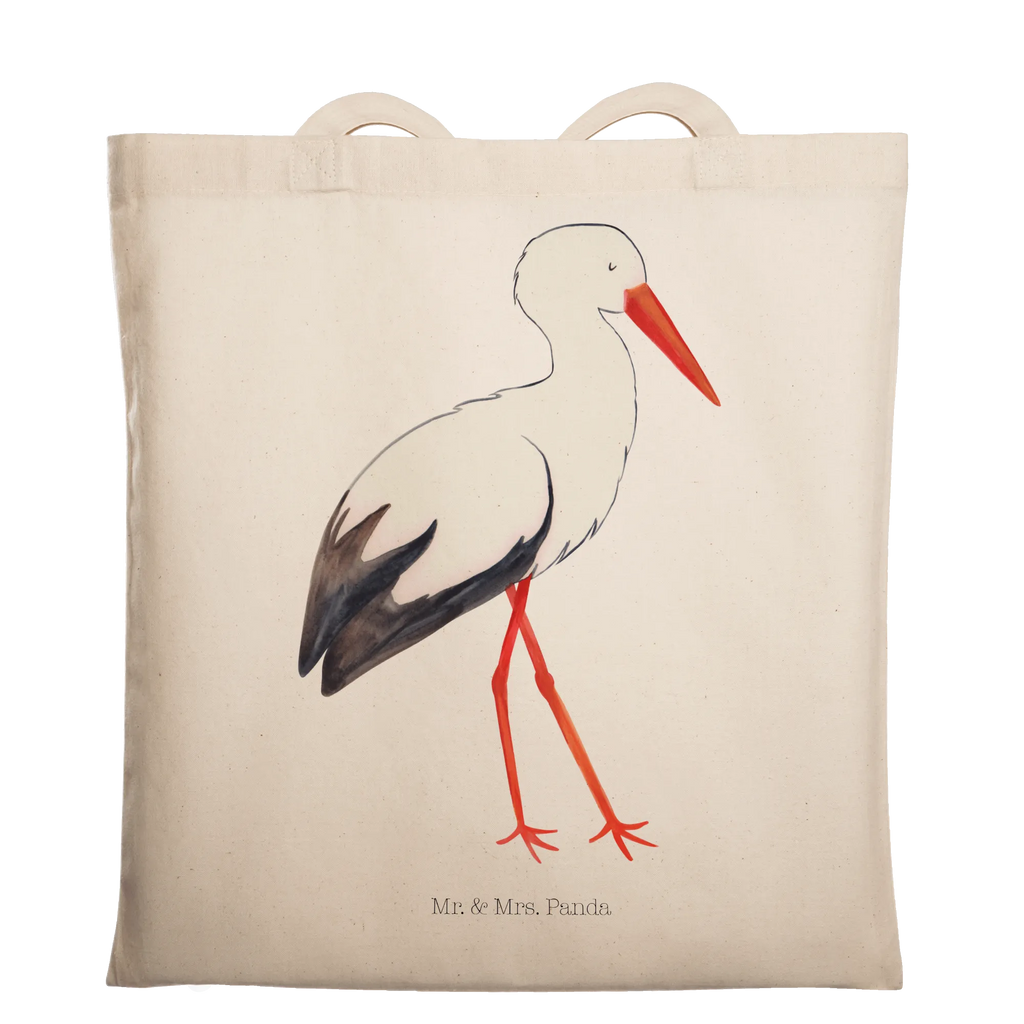 Tragetasche Storch Beuteltasche, Beutel, Einkaufstasche, Jutebeutel, Stoffbeutel, Tasche, Shopper, Umhängetasche, Strandtasche, Schultertasche, Stofftasche, Tragetasche, Badetasche, Jutetasche, Einkaufstüte, Laptoptasche, Tiermotive, Gute Laune, lustige Sprüche, Tiere, Storch, Störche, Schwangerschaft, Geburt, Mutter, Mütter, Mutter werden, Schwanger, Babybauch, Baby