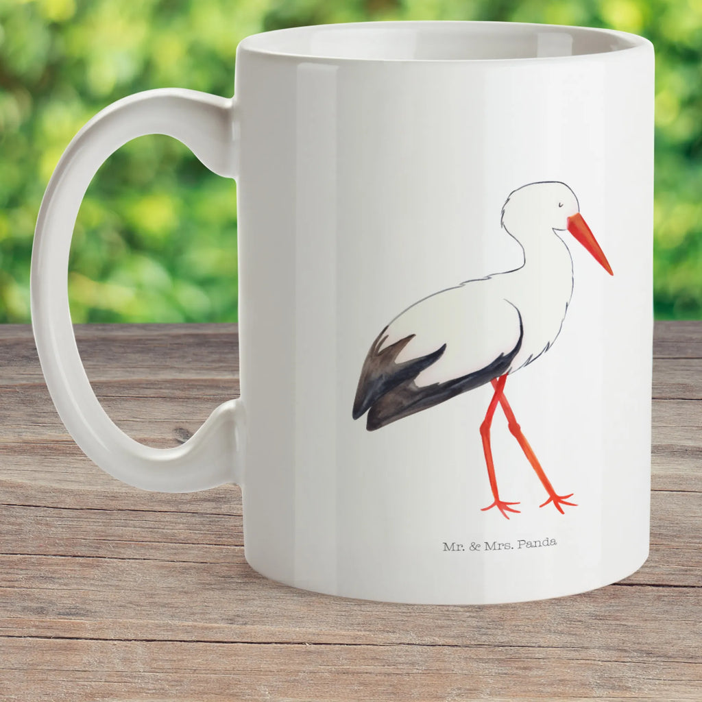 Kindertasse Storch Kindertasse, Kinder Tasse, Kunststoff Tasse, Kindergarten Tasse, Trinkbecher, Camping Becher, Kaffeetasse, Kunststoffbecher, Kindergartenbecher, Outdoorgeschirr, Kunststoffgeschirr, Reisebecher, Reisetasse, Kinderbecher, Bruchfeste Tasse, Bruchsichere Tasse, Plastik Tasse, Plastiktasse, Tiermotive, Gute Laune, lustige Sprüche, Tiere, Storch, Störche, Schwangerschaft, Geburt, Mutter, Mütter, Mutter werden, Schwanger, Babybauch, Baby