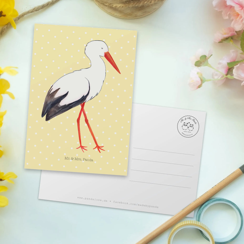 Postkarte Storch Postkarte, Karte, Geschenkkarte, Grußkarte, Einladung, Ansichtskarte, Geburtstagskarte, Einladungskarte, Dankeskarte, Ansichtskarten, Einladung Geburtstag, Einladungskarten Geburtstag, Tiermotive, Gute Laune, lustige Sprüche, Tiere, Storch, Störche, Schwangerschaft, Geburt, Mutter, Mütter, Mutter werden, Schwanger, Babybauch, Baby