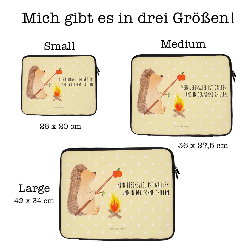 Notebook Tasche Igel Grillen Notebook Tasche, Laptop, Computertasche, Tasche, Notebook-Tasche, Notebook-Reisehülle, Notebook Schutz, Tiermotive, Gute Laune, lustige Sprüche, Tiere, Igel, Grillen, Ziele, Motivation, arbeitslos, Sinn des Lebens, Spruch