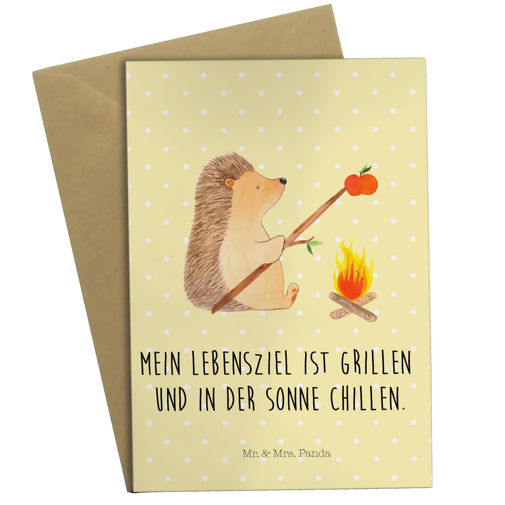 Grußkarte Igel Grillen Grußkarte, Klappkarte, Einladungskarte, Glückwunschkarte, Hochzeitskarte, Geburtstagskarte, Karte, Ansichtskarten, Tiermotive, Gute Laune, lustige Sprüche, Tiere, Igel, Grillen, Ziele, Motivation, arbeitslos, Sinn des Lebens, Spruch