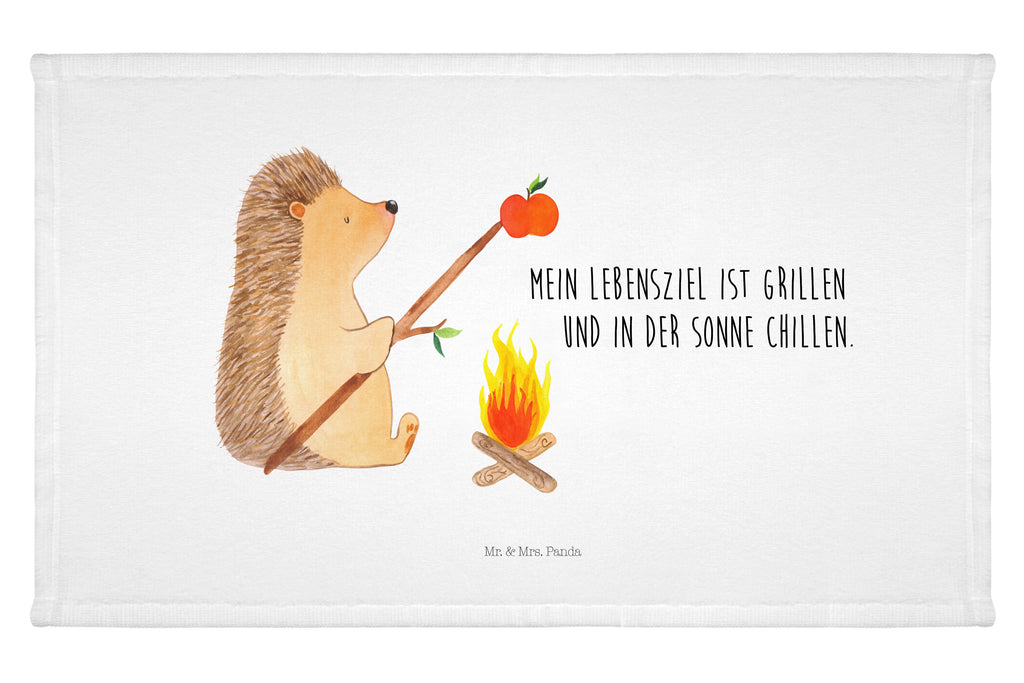 Handtuch Igel Grillen Gästetuch, Reisehandtuch, Sport Handtuch, Frottier, Kinder Handtuch, Tiermotive, Gute Laune, lustige Sprüche, Tiere, Igel, Grillen, Ziele, Motivation, arbeitslos, Sinn des Lebens, Spruch