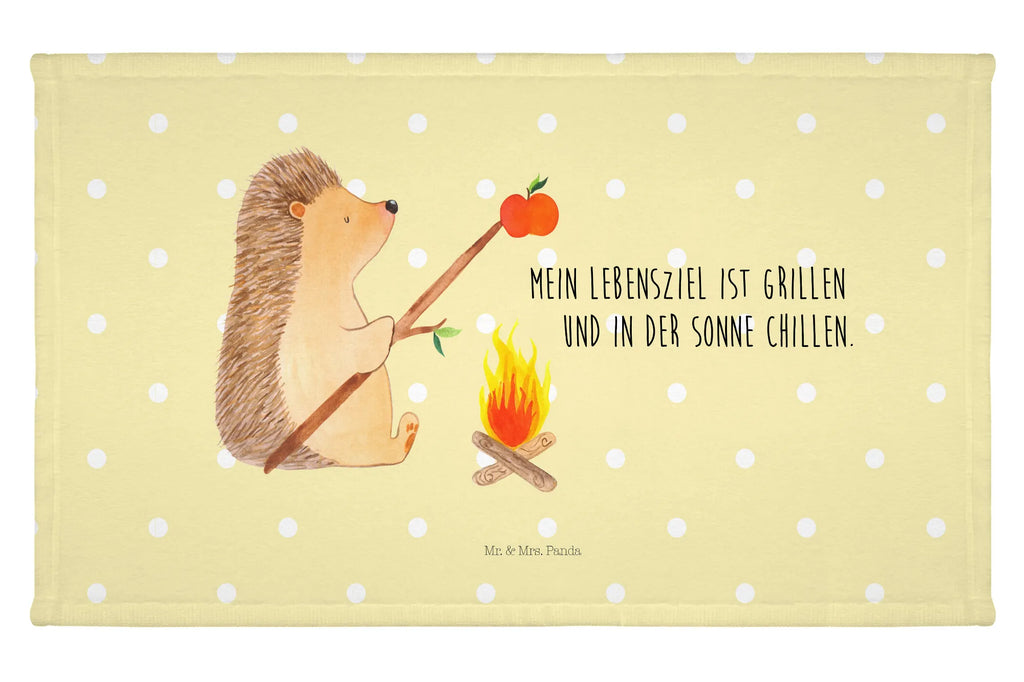 Handtuch Igel Grillen Handtuch, Badehandtuch, Badezimmer, Handtücher, groß, Kinder, Baby, Tiermotive, Gute Laune, lustige Sprüche, Tiere, Igel, Grillen, Ziele, Motivation, arbeitslos, Sinn des Lebens, Spruch