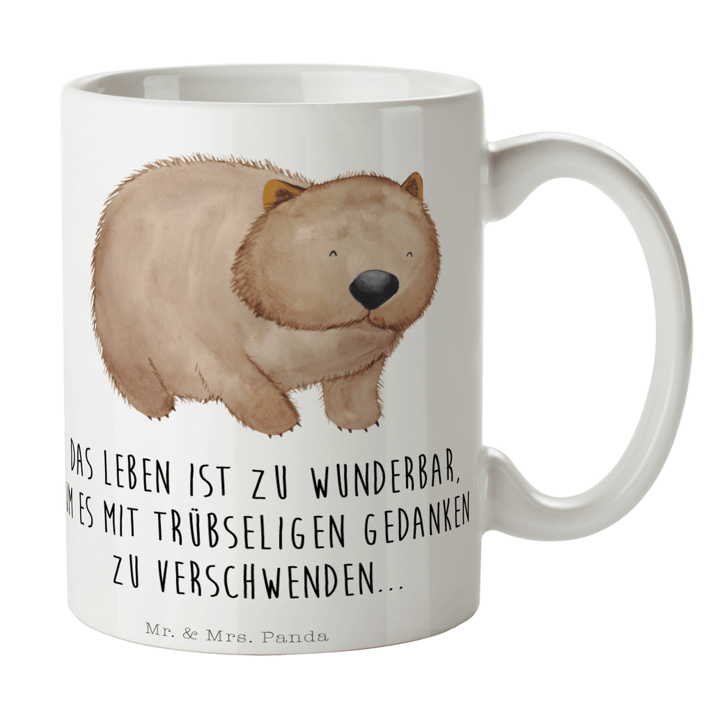 Tasse Wombat Tasse, Kaffeetasse, Teetasse, Becher, Kaffeebecher, Teebecher, Keramiktasse, Porzellantasse, Büro Tasse, Geschenk Tasse, Tasse Sprüche, Tasse Motive, Kaffeetassen, Tasse bedrucken, Designer Tasse, Cappuccino Tassen, Schöne Teetassen, Tiermotive, Gute Laune, lustige Sprüche, Tiere, Wombat, Das Leben ist schön, Motivation, Spruch, Australien