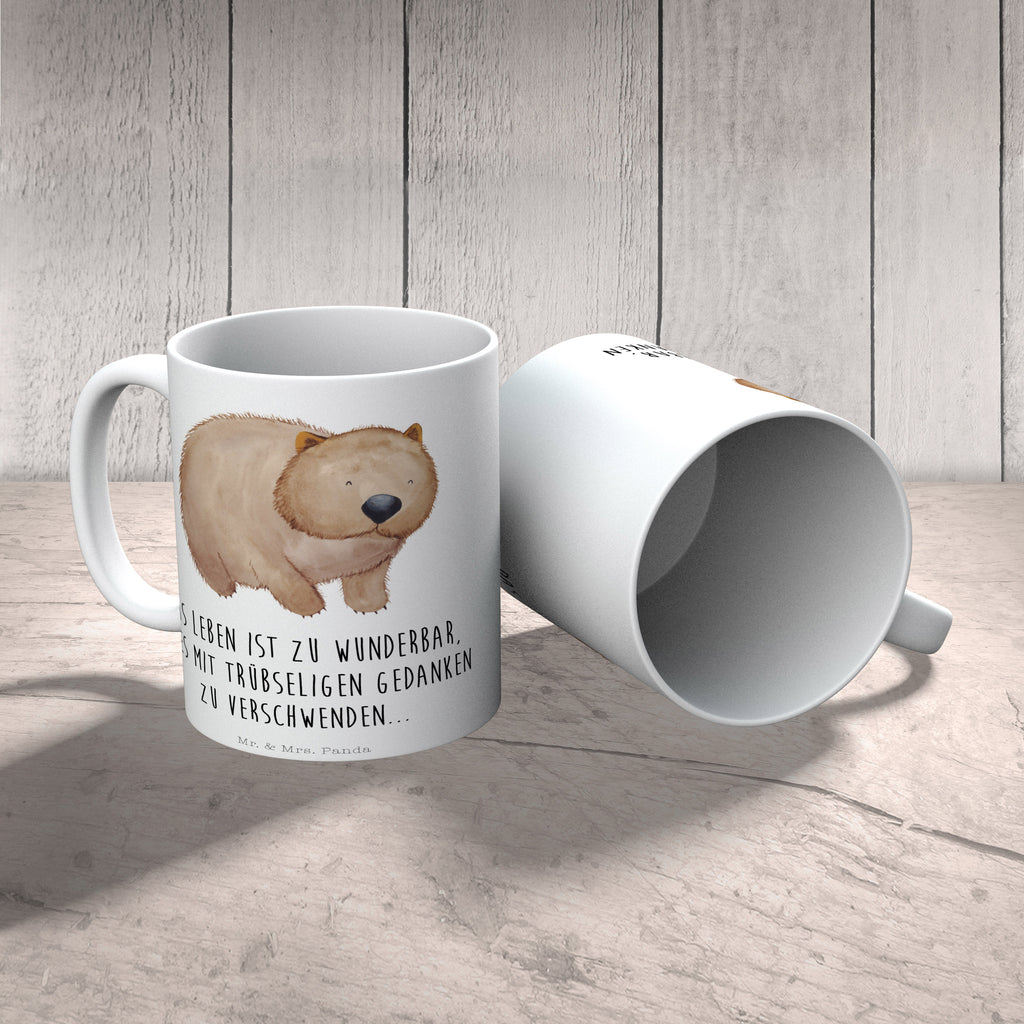 Tasse Wombat Tasse, Kaffeetasse, Teetasse, Becher, Kaffeebecher, Teebecher, Keramiktasse, Porzellantasse, Büro Tasse, Geschenk Tasse, Tasse Sprüche, Tasse Motive, Kaffeetassen, Tasse bedrucken, Designer Tasse, Cappuccino Tassen, Schöne Teetassen, Tiermotive, Gute Laune, lustige Sprüche, Tiere, Wombat, Das Leben ist schön, Motivation, Spruch, Australien