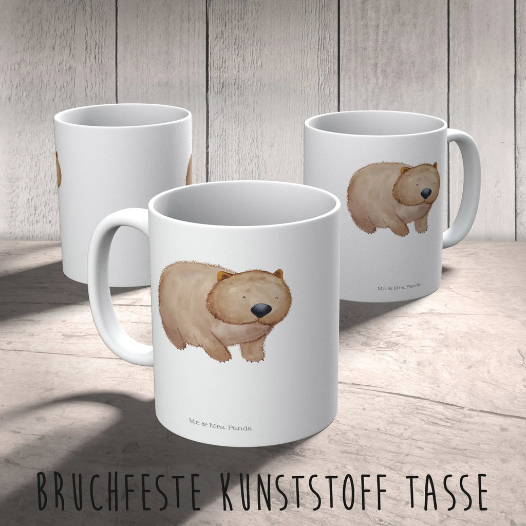 Kindertasse Wombat Kindertasse, Kinder Tasse, Kunststoff Tasse, Kindergarten Tasse, Trinkbecher, Camping Becher, Kaffeetasse, Kunststoffbecher, Kindergartenbecher, Outdoorgeschirr, Kunststoffgeschirr, Reisebecher, Reisetasse, Kinderbecher, Bruchfeste Tasse, Bruchsichere Tasse, Plastik Tasse, Plastiktasse, Tiermotive, Gute Laune, lustige Sprüche, Tiere, Wombat, Das Leben ist schön, Motivation, Spruch, Australien