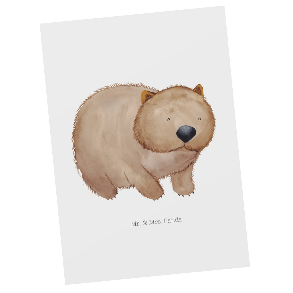 Postkarte Wombat Postkarte, Karte, Geschenkkarte, Grußkarte, Einladung, Ansichtskarte, Geburtstagskarte, Einladungskarte, Dankeskarte, Ansichtskarten, Einladung Geburtstag, Einladungskarten Geburtstag, Tiermotive, Gute Laune, lustige Sprüche, Tiere, Wombat, Das Leben ist schön, Motivation, Spruch, Australien