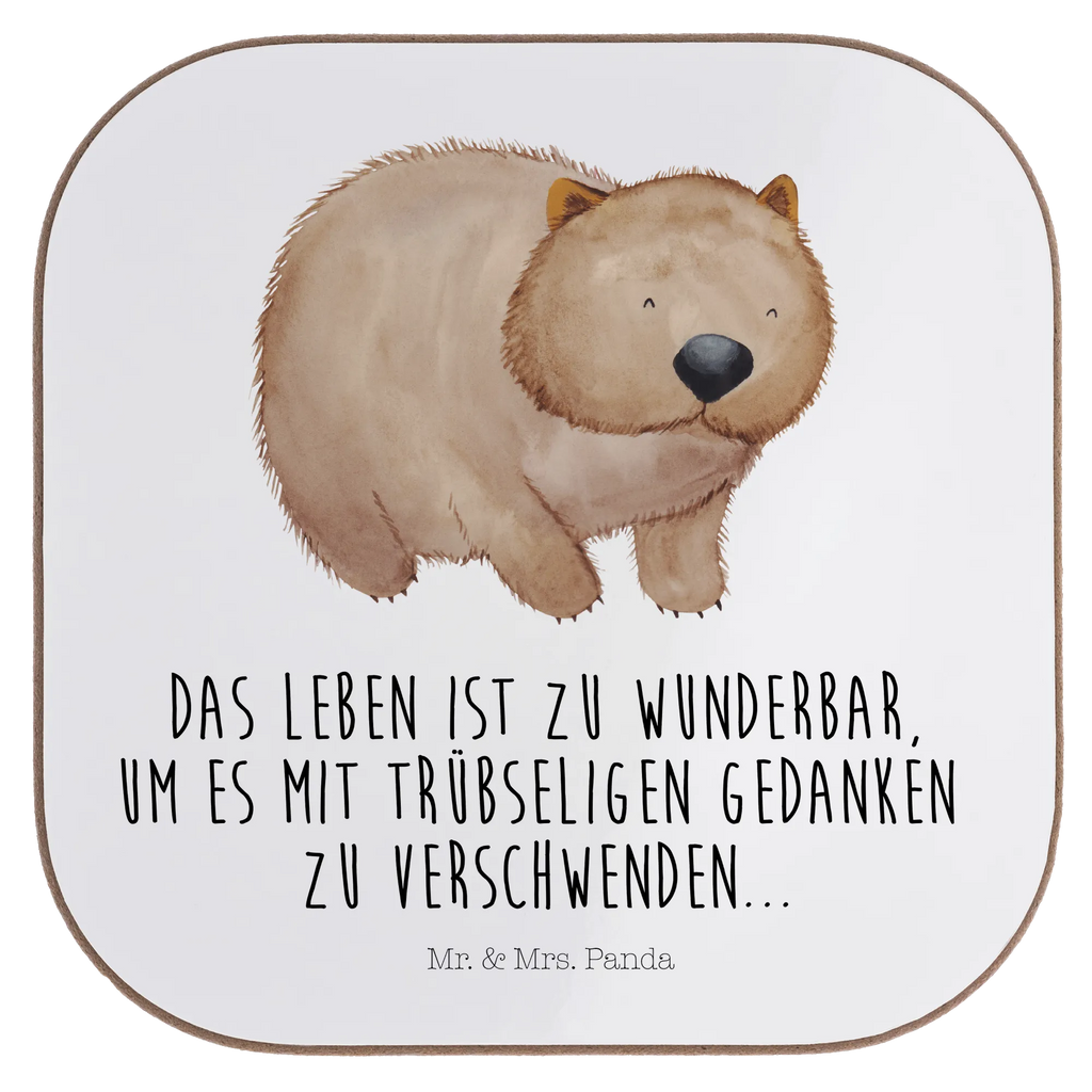 Untersetzer Wombat Untersetzer, Bierdeckel, Glasuntersetzer, Untersetzer Gläser, Getränkeuntersetzer, Untersetzer aus Holz, Untersetzer für Gläser, Korkuntersetzer, Untersetzer Holz, Holzuntersetzer, Tassen Untersetzer, Untersetzer Design, Tiermotive, Gute Laune, lustige Sprüche, Tiere, Wombat, Das Leben ist schön, Motivation, Spruch, Australien