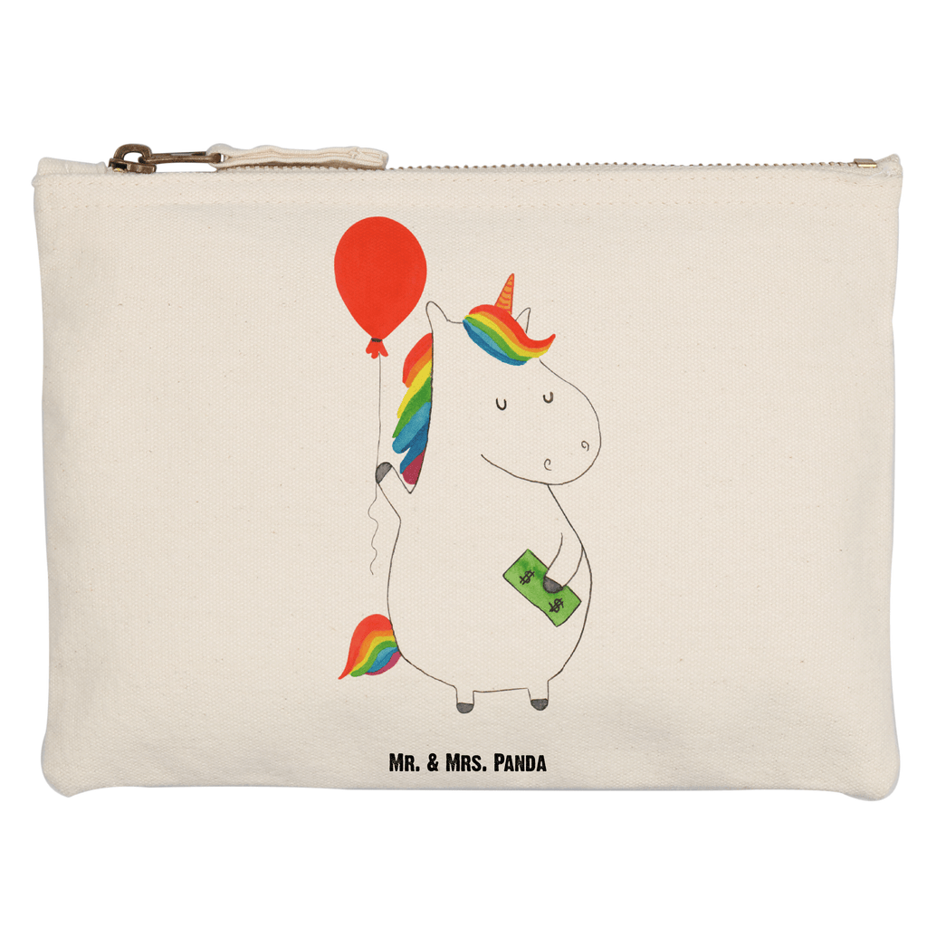 Schminktasche Einhorn Luftballon Schminktasche, Kosmetiktasche, Kosmetikbeutel, Stiftemäppchen, Etui, Federmappe, Makeup, XXL, Schminketui, Kosmetiketui, Schlamperetui, Einhorn, Einhörner, Einhorn Deko, Pegasus, Unicorn, Luftballon, Geld, Lebenslust, Freude, Geschenk, Freundin