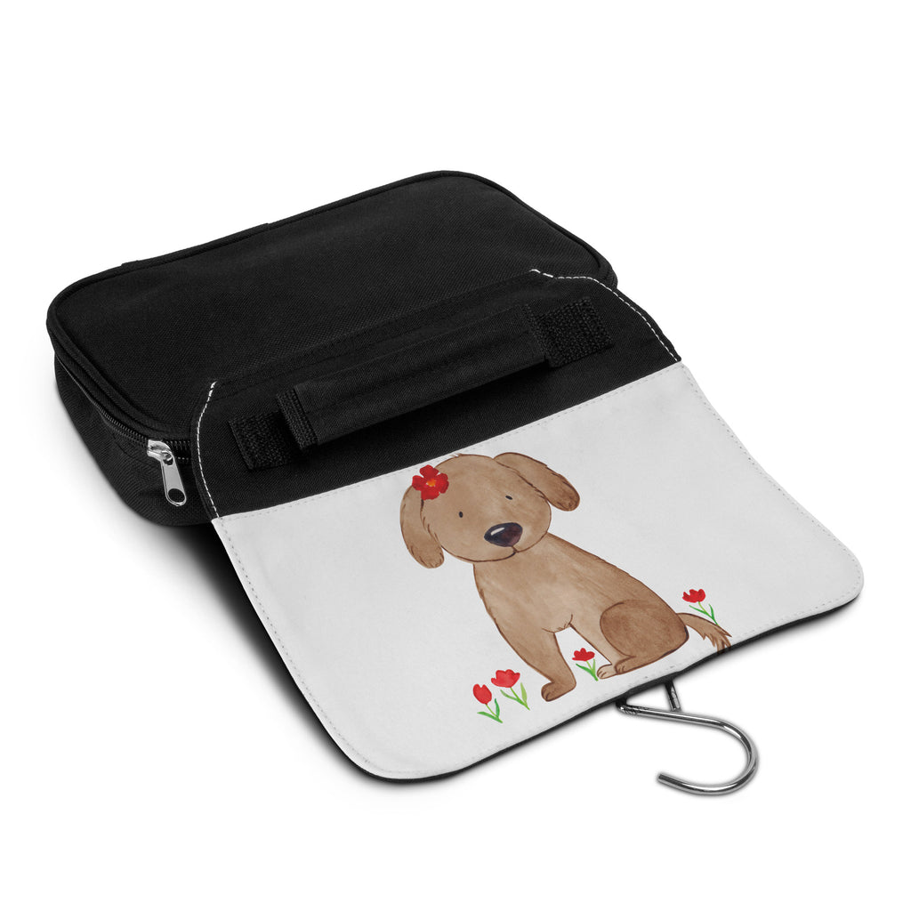 Kulturbeutel Hund Dame Kulturbeutel, Zum Aufhängen, Waschtasche, Kosmetiktasche, Damen, Herren, Aufbewahrungstasche, Schminktasche, Kosmetikbeutel, Organizer, Kulturtasche, Schminkutensil, Hund, Hundemotiv, Haustier, Hunderasse, Tierliebhaber, Hundebesitzer, Sprüche, Hunde, Hundeliebe, Hundeglück, Liebe, Frauchen