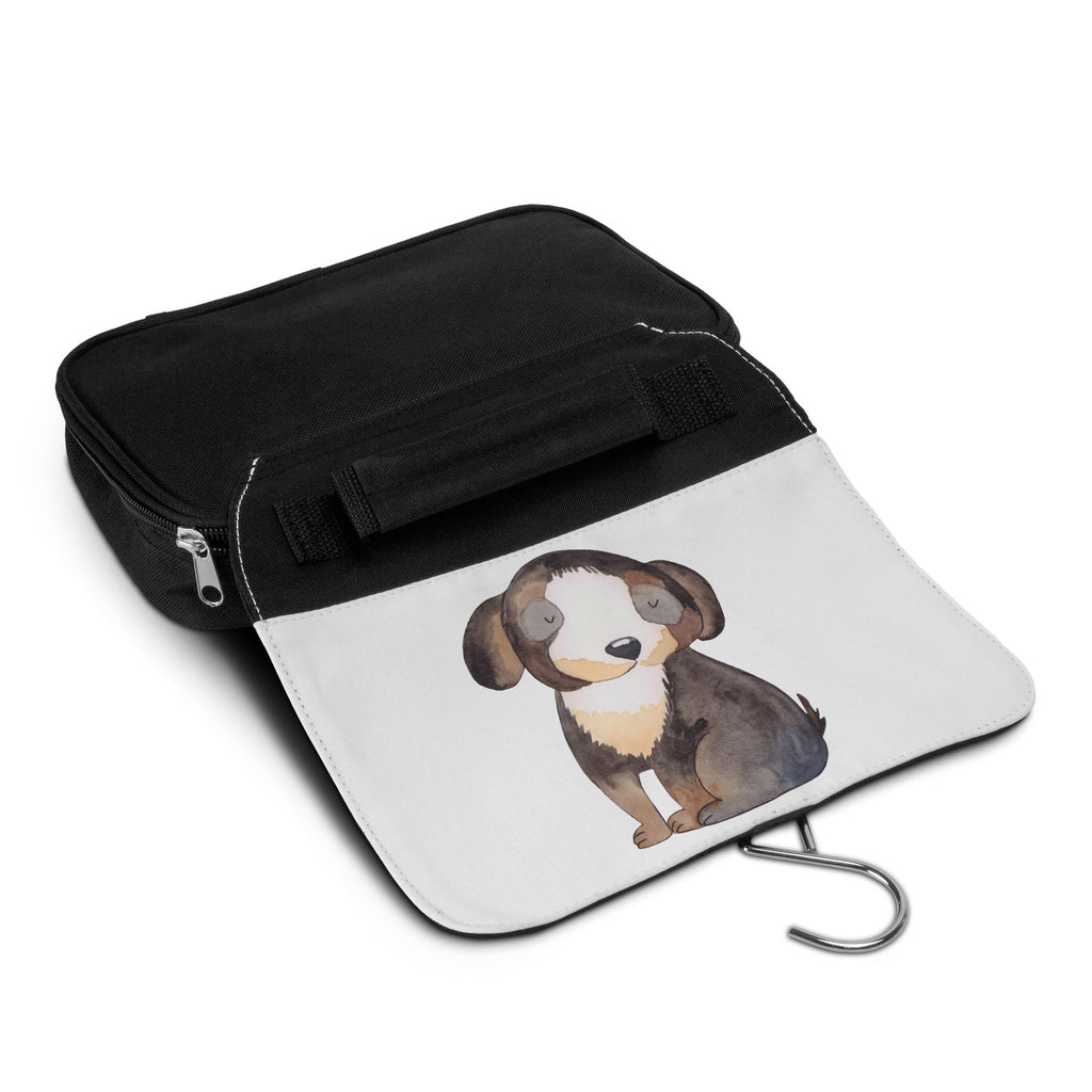 Kulturbeutel Hund Entspannen Kulturbeutel, Zum Aufhängen, Waschtasche, Kosmetiktasche, Damen, Herren, Aufbewahrungstasche, Schminktasche, Kosmetikbeutel, Organizer, Kulturtasche, Schminkutensil, Hund, Hundemotiv, Haustier, Hunderasse, Tierliebhaber, Hundebesitzer, Sprüche, schwarzer Hund, Hundeliebe, Liebe, Hundeglück