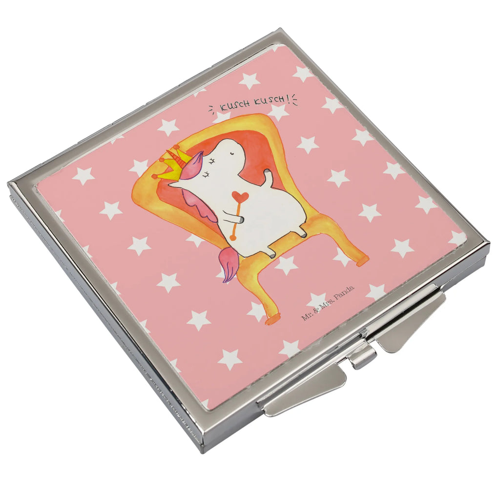 Handtaschenspiegel quadratisch Einhorn Prinzessin Spiegel, Handtasche, Quadrat, silber, schminken, Schminkspiegel, Einhorn, Einhörner, Einhorn Deko, Pegasus, Unicorn, Geburtstag, Prinzessin, Geburtstagsgeschenk, Geschenk, Monat