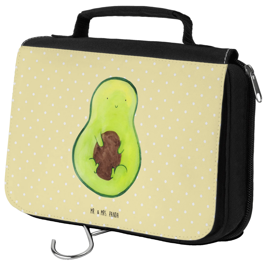 Kulturbeutel Avocado Kern Kulturbeutel, Zum Aufhängen, Waschtasche, Kosmetiktasche, Damen, Herren, Aufbewahrungstasche, Schminktasche, Kosmetikbeutel, Organizer, Kulturtasche, Schminkutensil, Avocado, Veggie, Vegan, Gesund, Avokado, Avocadokern, Kern, Pflanze, Spruch Leben