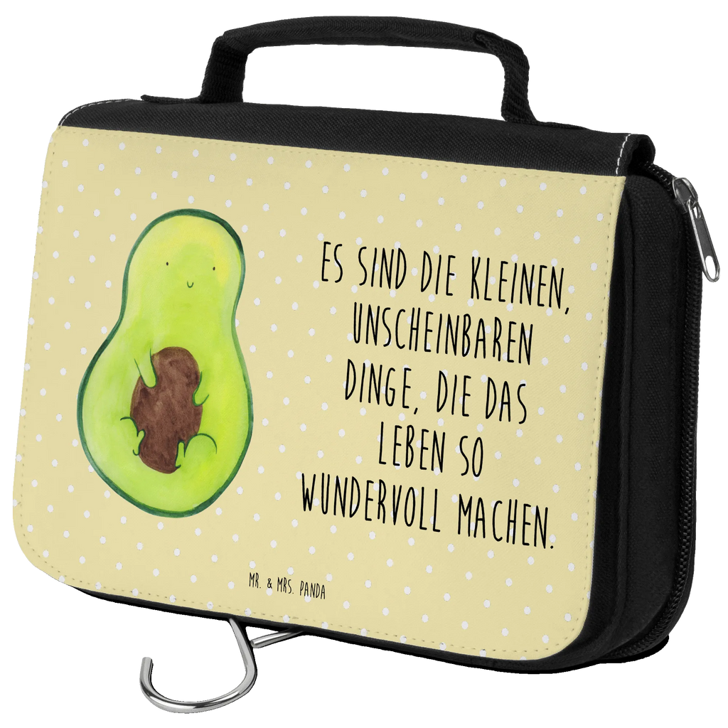 Kulturbeutel Avocado Kern Kulturbeutel, Zum Aufhängen, Waschtasche, Kosmetiktasche, Damen, Herren, Aufbewahrungstasche, Schminktasche, Kosmetikbeutel, Organizer, Kulturtasche, Schminkutensil, Avocado, Veggie, Vegan, Gesund, Avokado, Avocadokern, Kern, Pflanze, Spruch Leben