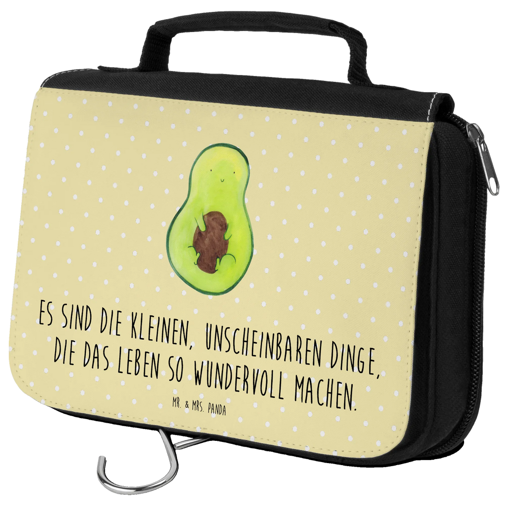 Kulturbeutel Avocado Kern Kulturbeutel, Zum Aufhängen, Waschtasche, Kosmetiktasche, Damen, Herren, Aufbewahrungstasche, Schminktasche, Kosmetikbeutel, Organizer, Kulturtasche, Schminkutensil, Avocado, Veggie, Vegan, Gesund, Avokado, Avocadokern, Kern, Pflanze, Spruch Leben