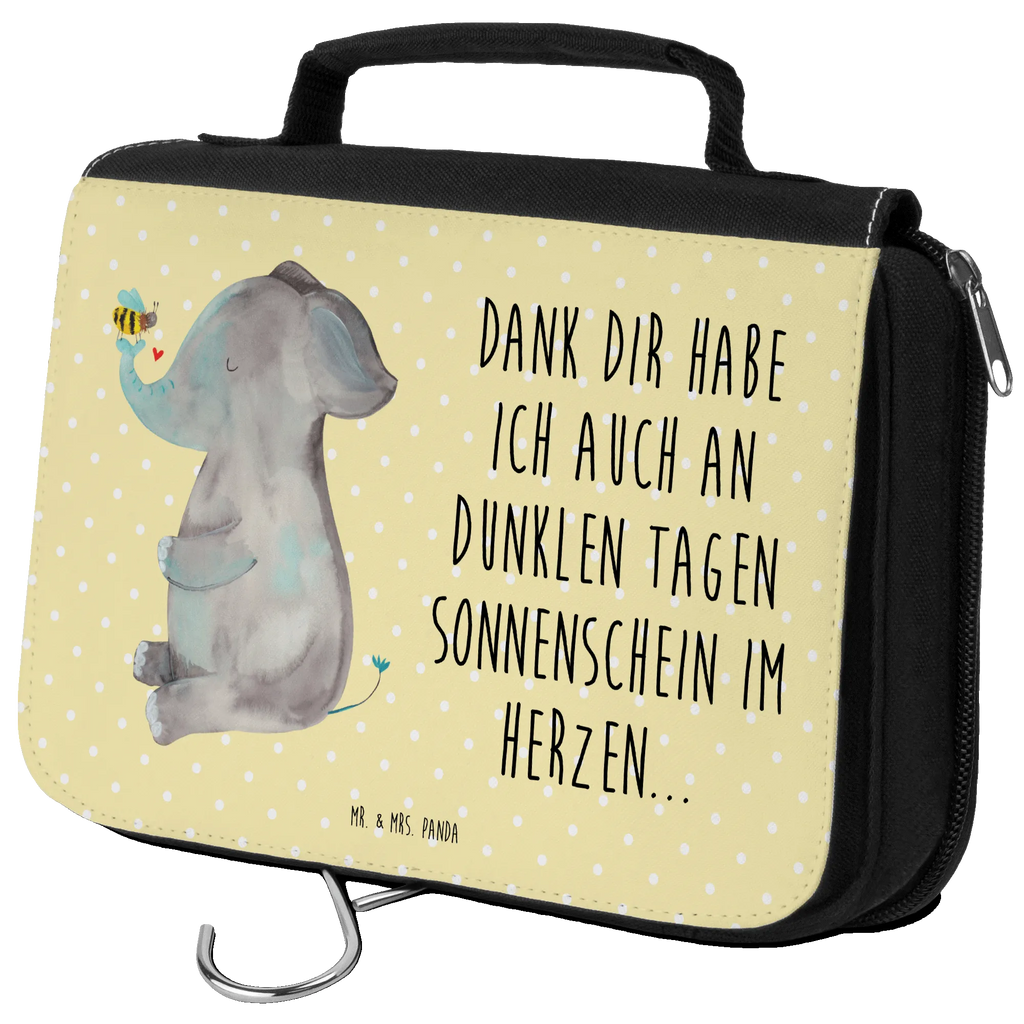 Kulturbeutel Elefant Biene Kulturbeutel, Zum Aufhängen, Waschtasche, Kosmetiktasche, Damen, Herren, Aufbewahrungstasche, Schminktasche, Kosmetikbeutel, Organizer, Kulturtasche, Schminkutensil, Tiermotive, Gute Laune, lustige Sprüche, Tiere, Elefant, Biene, Liebe, Liebesbeweis, Jahrestag, Liebesgeschenk, Heiratsantrag, Hochzeitsgeschenk, Liebesspruch