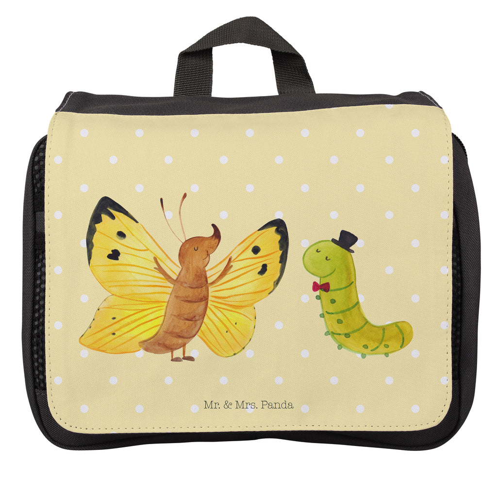 Kulturbeutel Raupe Schmetterling Kulturbeutel, Zum Aufhängen, Waschtasche, Kosmetiktasche, Damen, Herren, Aufbewahrungstasche, Schminktasche, Kosmetikbeutel, Organizer, Kulturtasche, Schminkutensil, Tiermotive, Gute Laune, lustige Sprüche, Tiere, Raupe, Schmetterling, Zitronenfalter, Entwicklung, Erwachsen werden, Kokon, Hut, Hütchen, Schönheit, Aufwachsen