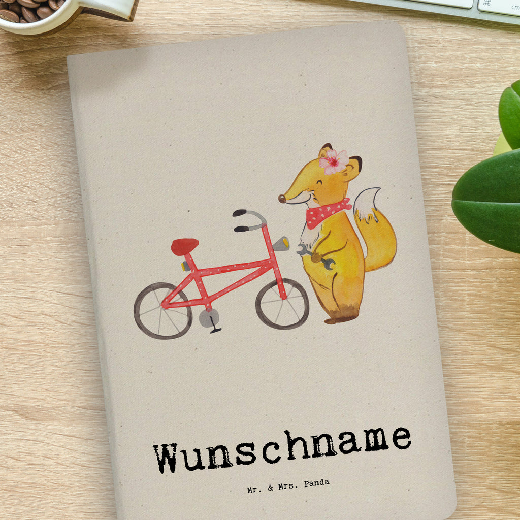 DIN A4 Personalisiertes Notizbuch Zweirad Mechatronikerin mit Herz Personalisiertes Notizbuch, Notizbuch mit Namen, Notizbuch bedrucken, Personalisierung, Namensbuch, Namen, Beruf, Ausbildung, Jubiläum, Abschied, Rente, Kollege, Kollegin, Geschenk, Schenken, Arbeitskollege, Mitarbeiter, Firma, Danke, Dankeschön